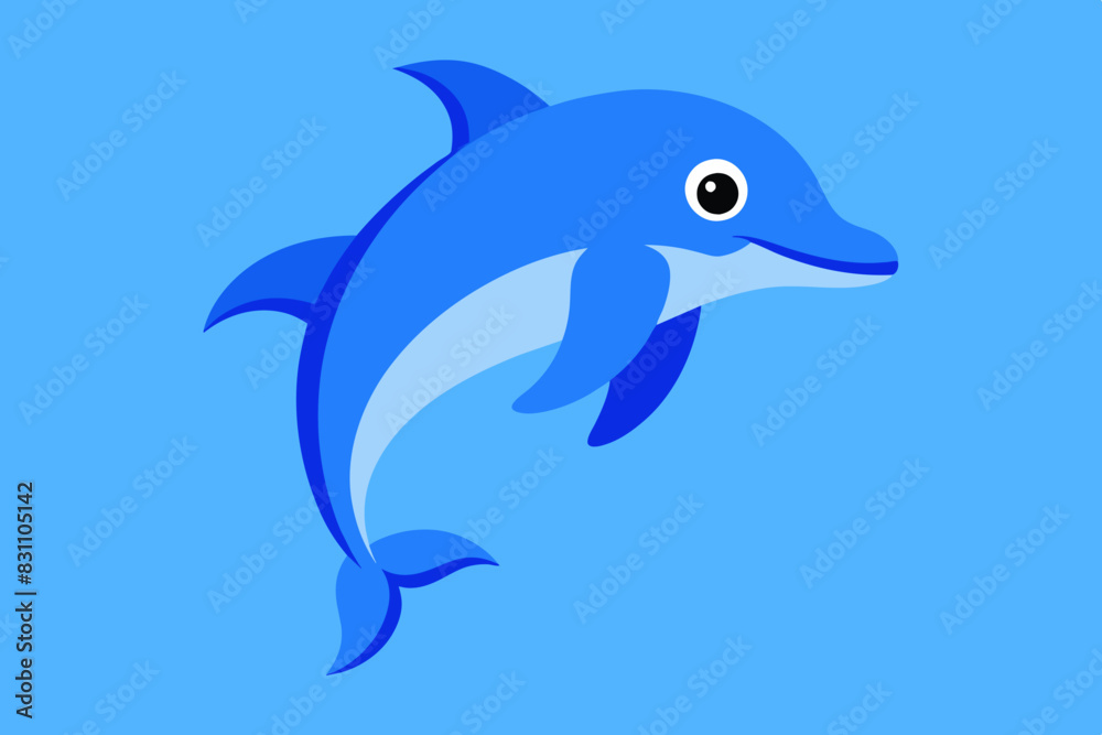 Naklejka premium dolphin vector illustration