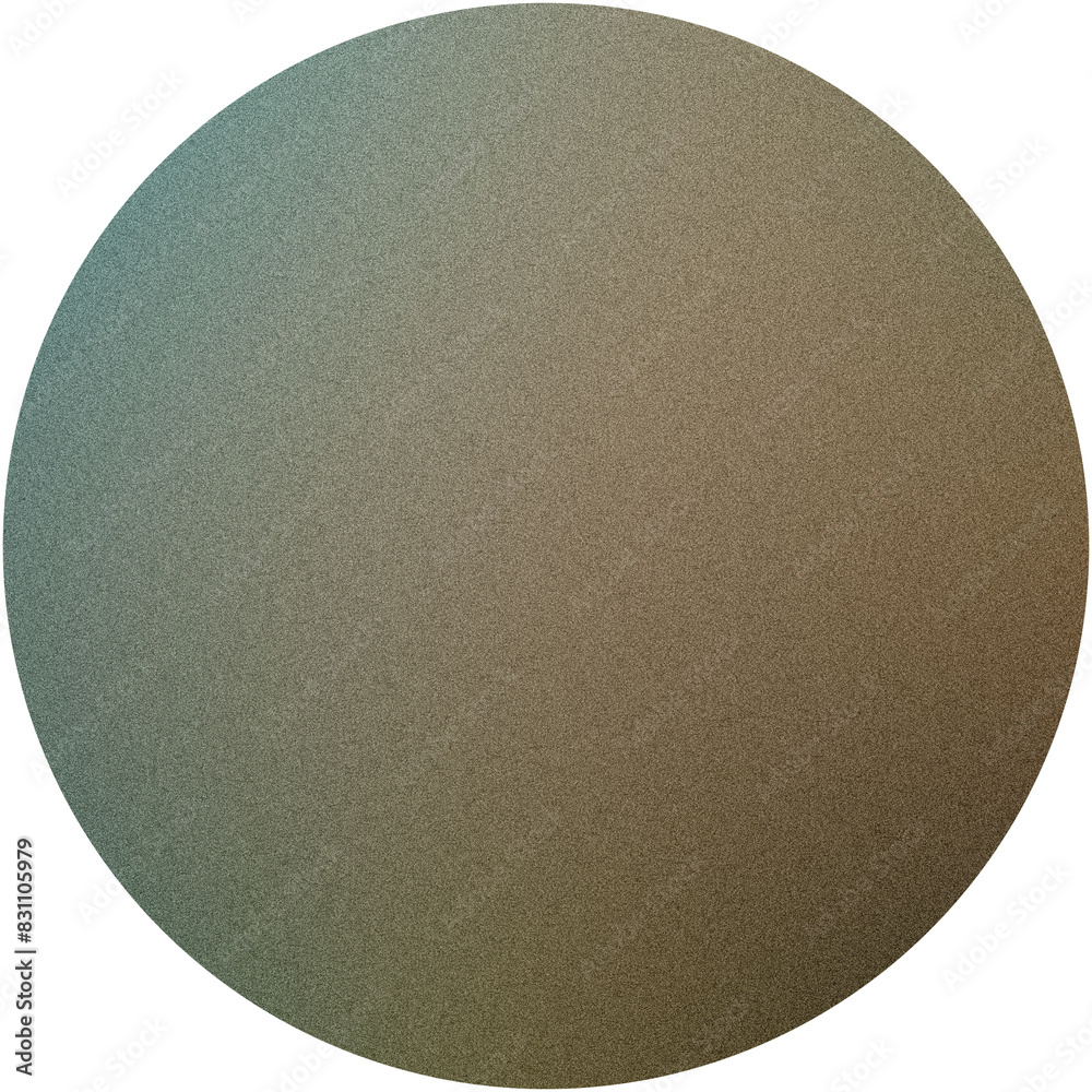 Circular gradient texture with a rough, grainy surface effect on a transparent background