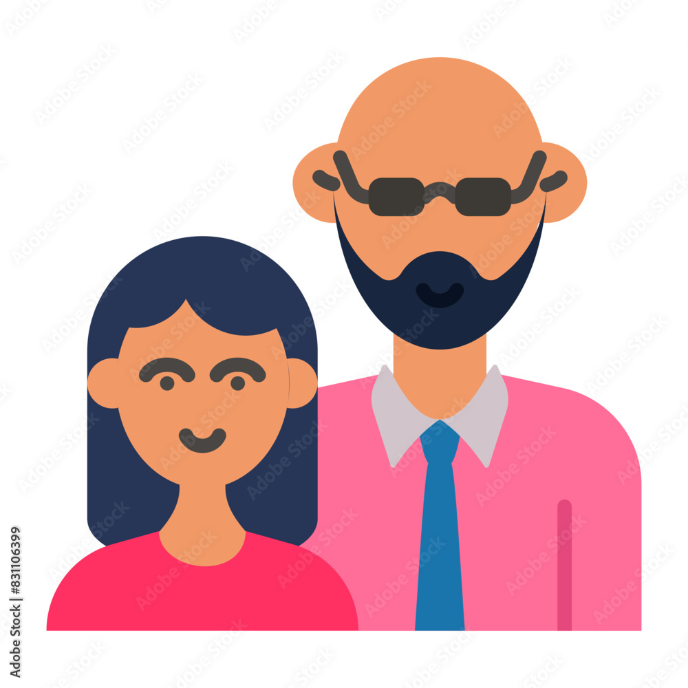 Daughter and Step Dad Picture Concept, Single Father Photo Frame Vector Icon Design, Happy Fathers Day Symbol, Dads Gift Elements Sign, Parents Day Stock illustration Daughter and Step Dad Picture Concept, Single Father Photo Frame Vector Icon Design, Happy Fathers Day Symbol, Dads Gift Elements Sign, Parents Day Stock illustration
