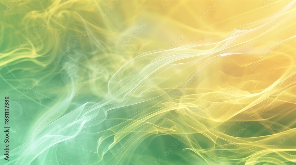 Fototapeta premium Blurry Green and Yellow Background