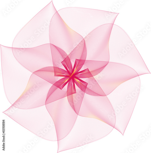 A pink light flower for your projects.