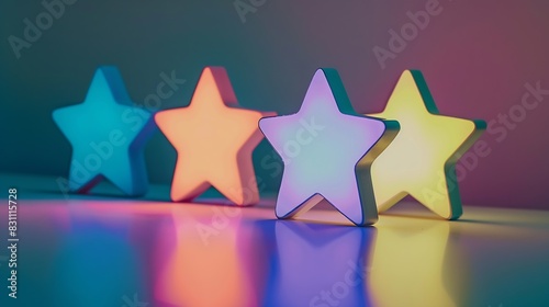 Customer services best excellent business rating experience Satisfaction survey concept user give rating to service experience on online application : Generative AI