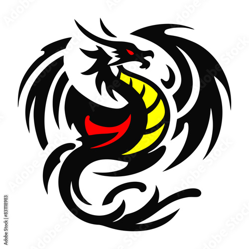 Wallpaper Mural Black Dragon Indonesian Mythology Torontodigital.ca