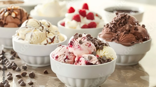 Wallpaper Mural Share the joy of ice cream with loved ones by hosting an ice cream social with a variety of flavors and toppings. Torontodigital.ca