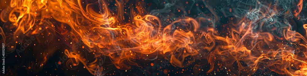 Untamed Beauty of Fiery Waves Untamed Beauty of Fiery Waves