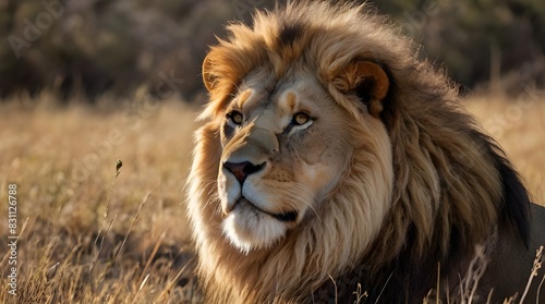 male lion in the wild © zafarsena743