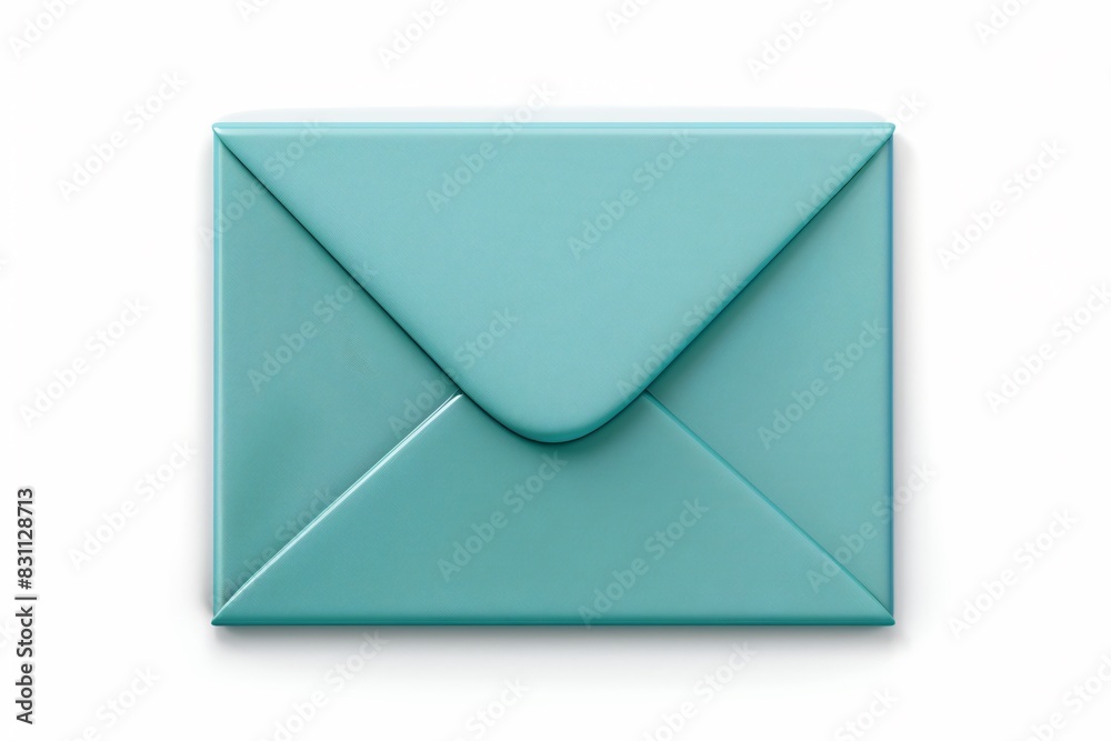 Envelope containing blue envelope on white background Envelope containing blue envelope on white background