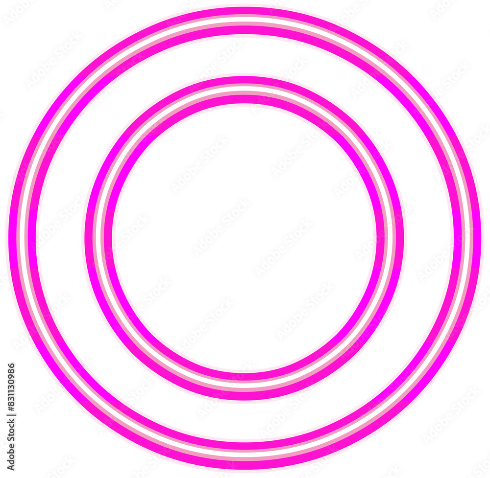 Vector bright pink neon light alphabet font typography design-O Vector bright pink neon light alphabet font typography design-O