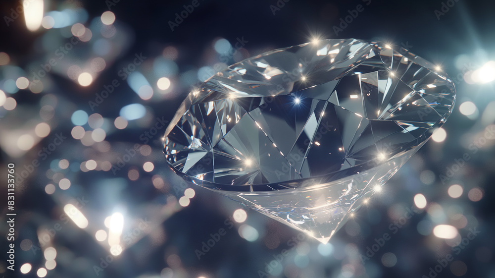 Close-up shot of brilliant diamond. Copy paste area for texture Close-up shot of brilliant diamond. Copy paste area for texture