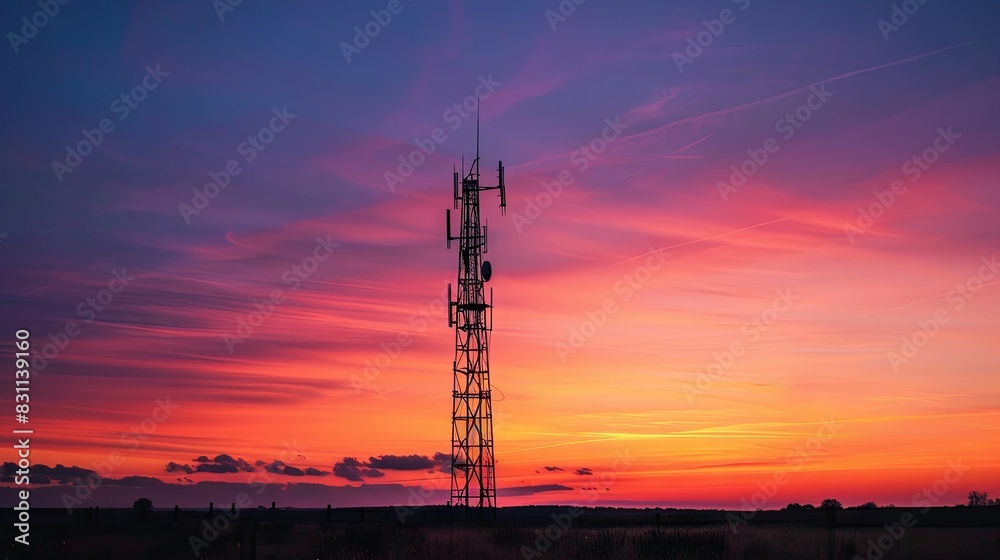Tower of Solitude Rising Amidst Vast Field Tower of Solitude Rising Amidst Vast Field