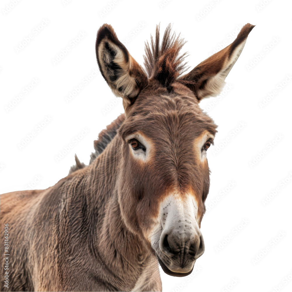 Donkey on white background Donkey on white background