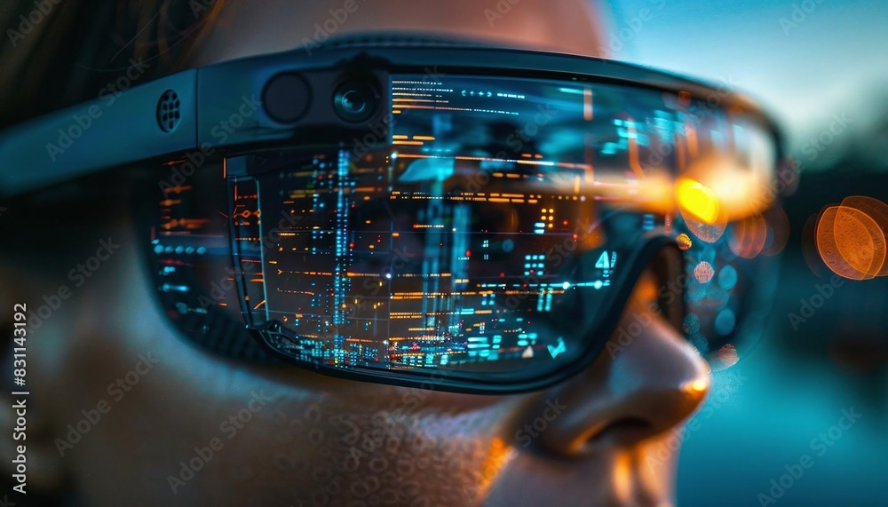 Illustrate the application of AR in smart glasses for realtime information display Illustrate the application of AR in smart glasses for realtime information display