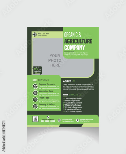 farmers' market flyer design layout
