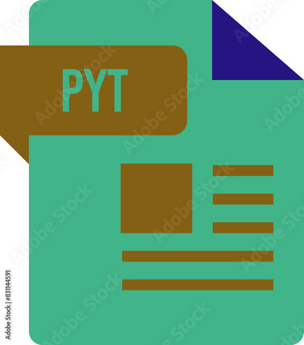 PYT ip Icon sharp corners, lines and rectangle with symbol