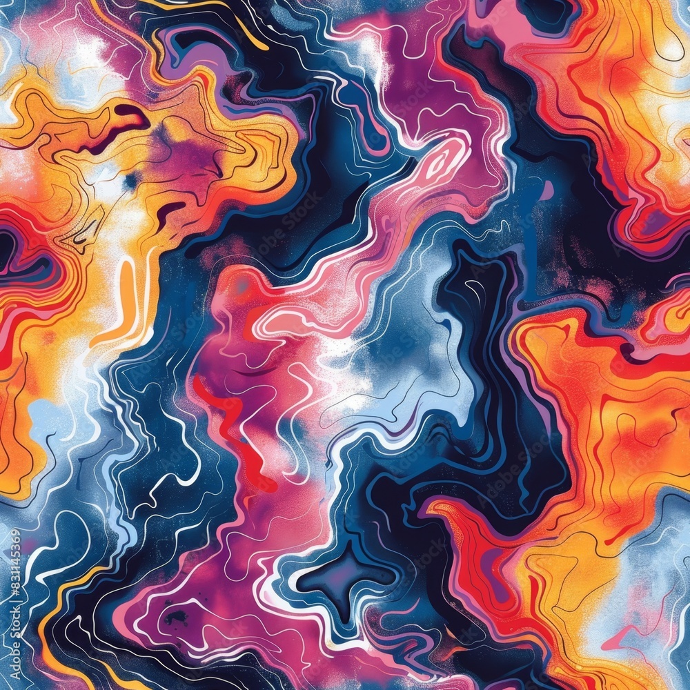 Abstract Batik Design with Fluid Organic Shapes
Abstract Batik Design with Fluid Organic Shapes