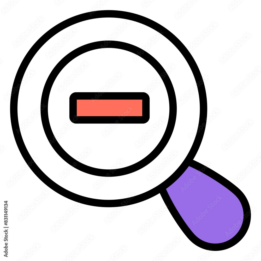 A creative design icon of zoom out
A creative design icon of zoom out