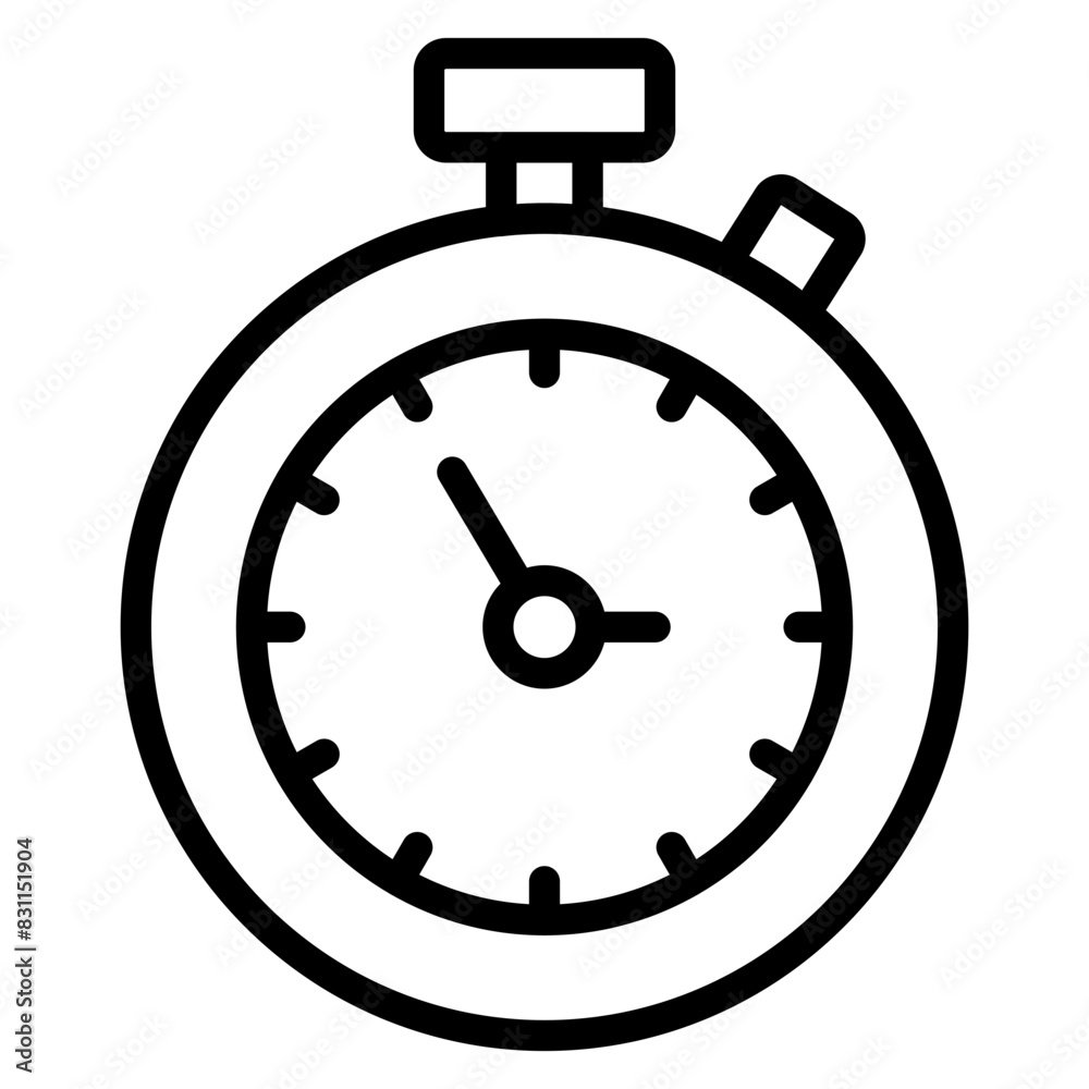 A modern design icon of stopwatch
A modern design icon of stopwatch