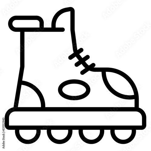Vector design of ice skate 
