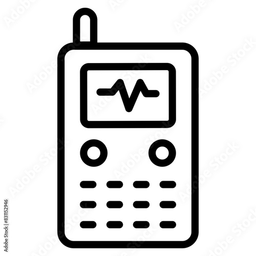 A unique design icon of walkie talkie 

