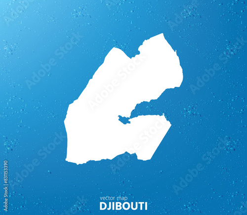 Djibouti map. Vector map for any needs.