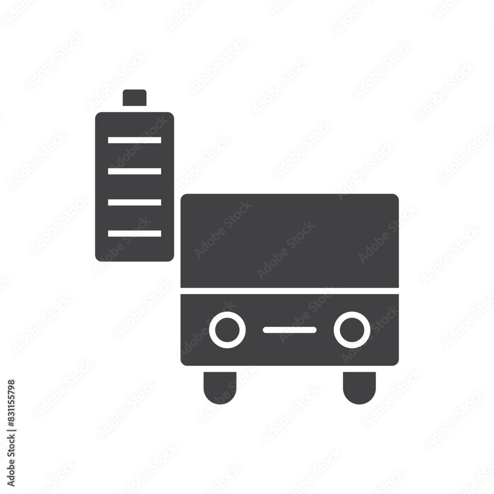 Electric Bus Battery Icon Electric Bus Battery Icon