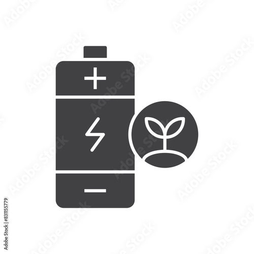 Green Energy Battery Icon