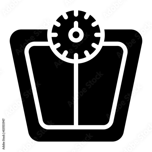 An icon design of weight scale 

