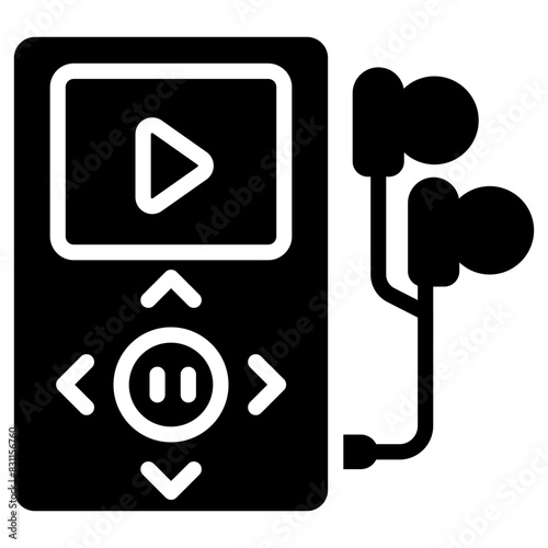 Vector design of mp3 player 

