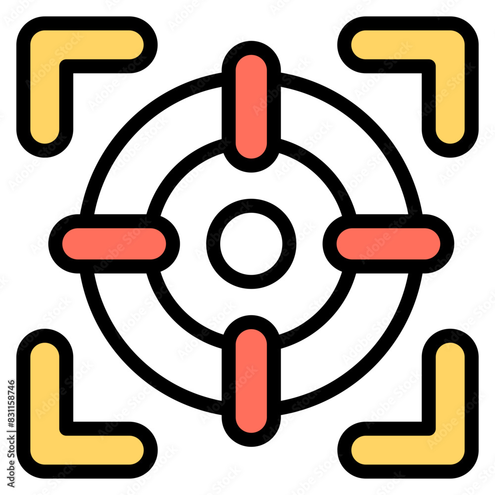 A unique design icon of focus
A unique design icon of focus