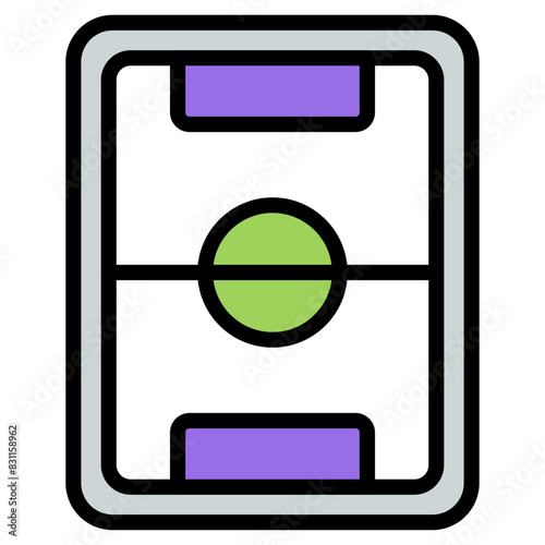 A perfect design icon of hockey pitch

