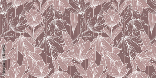 Lovely and Beautiful Spring Flowers Pattern for Fabric, Wallpaper, and More