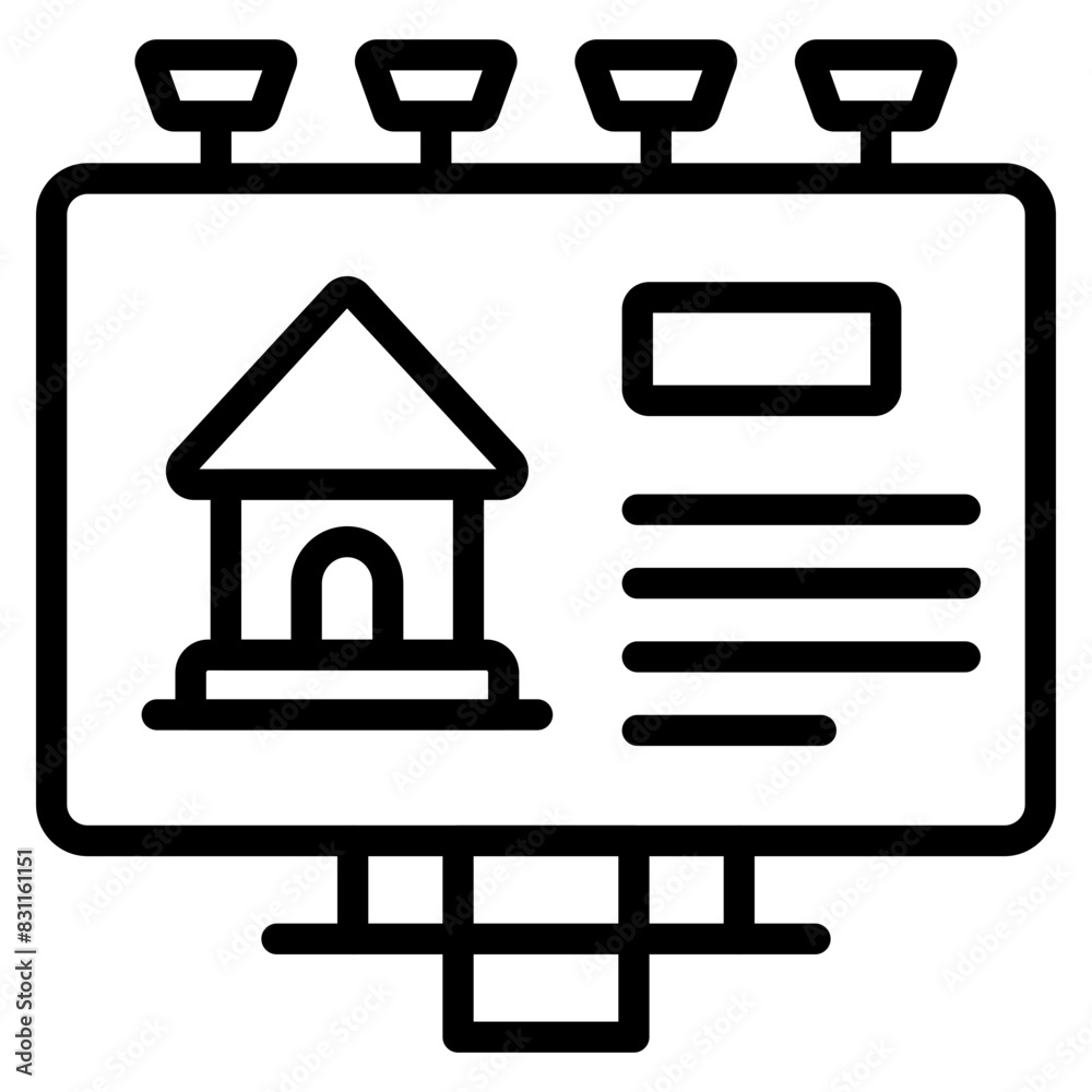 An icon design of property board
An icon design of property board