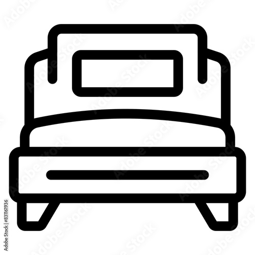 Premium download icon of bed

