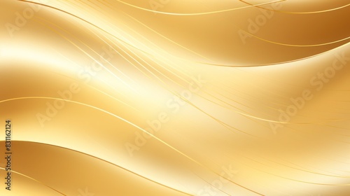 Abstract flowing orange and yellow waves create a dynamic golden background design