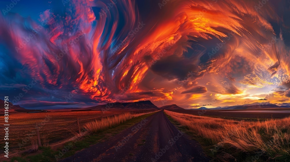 breathtaking colorful clouds at sunset dramatic sky landscape photography