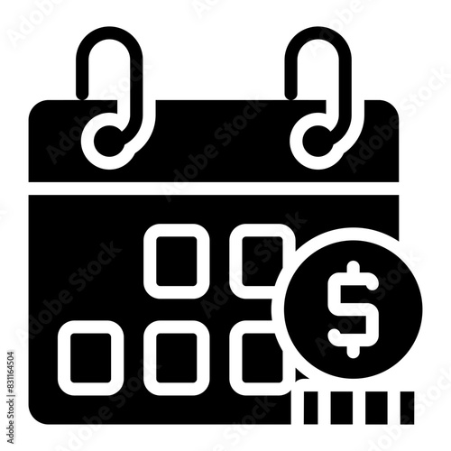 An icon design of payment schedule

 photo