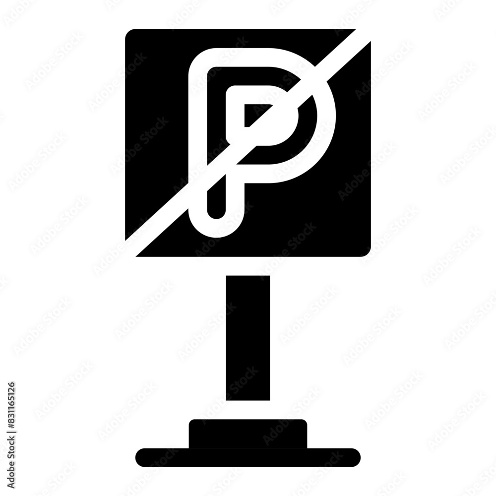 Premium download icon of no parking board
Premium download icon of no parking board