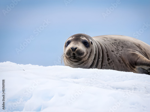 Southern elephant seal (Mirounga leonina), Antarctica