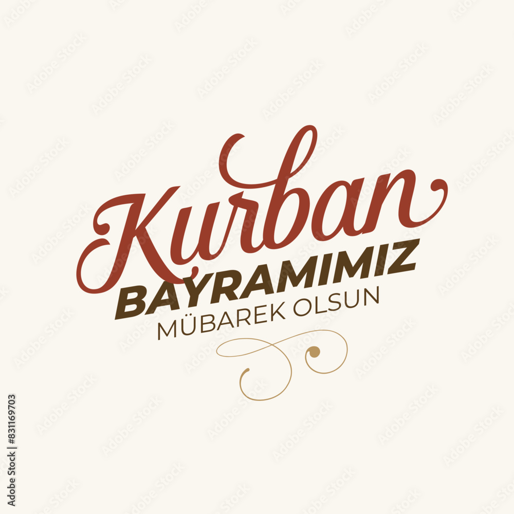 Kurban Bayramınız Kutlu Olsun. Translation: (Eid al-Adha Mubarak) Feast of the Sacrifice Greeting. Holy days of muslim community. Kurban Bayramınız Kutlu Olsun. Translation: (Eid al-Adha Mubarak) Feast of the Sacrifice Greeting. Holy days of muslim community.