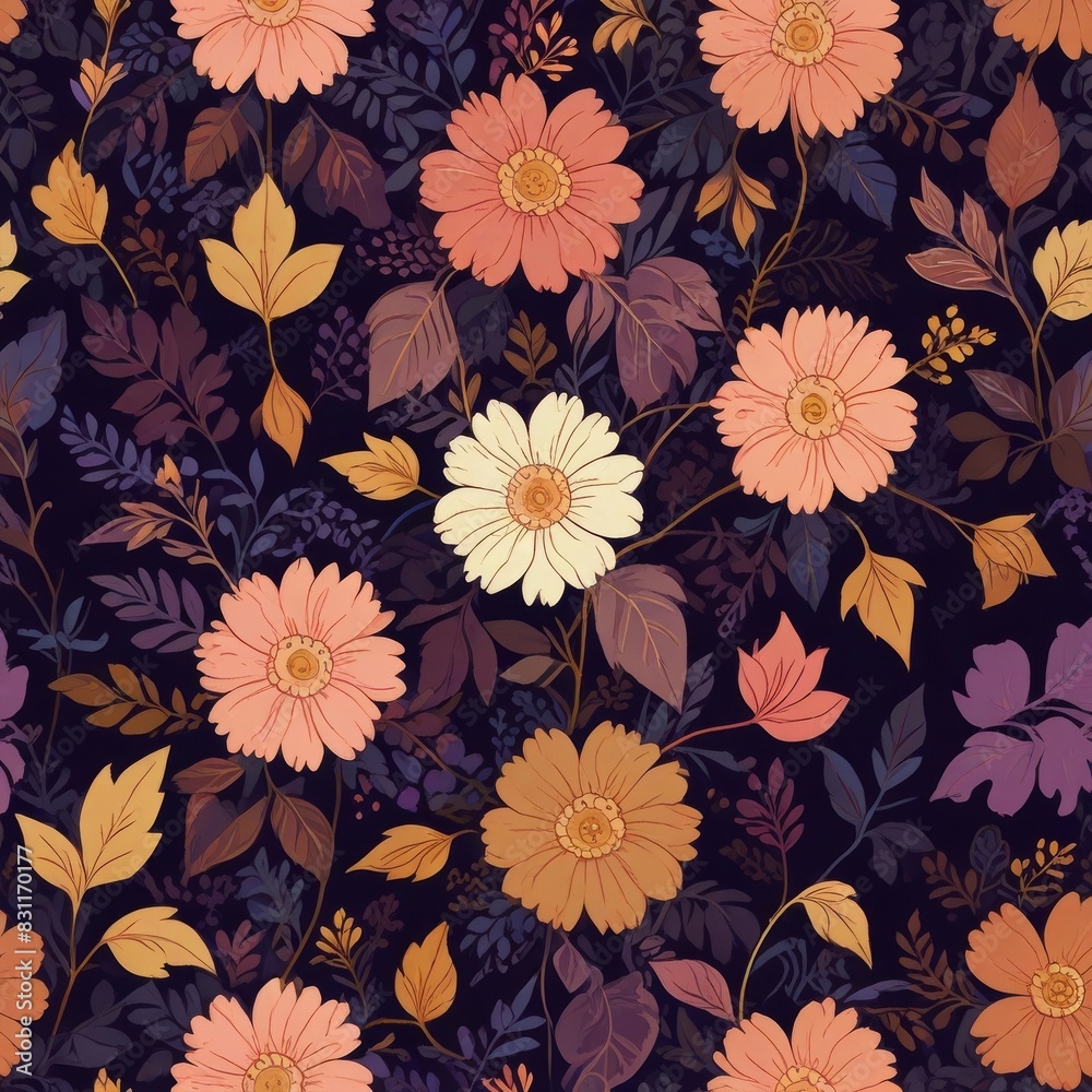 seamless pattern with flowers seamless pattern with flowers