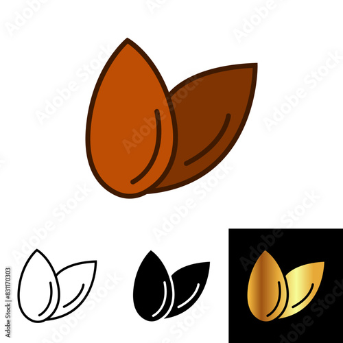 The Flaxseed icon highlights a nutrient-rich seed used in healthy diets, baking, and culinary applications.