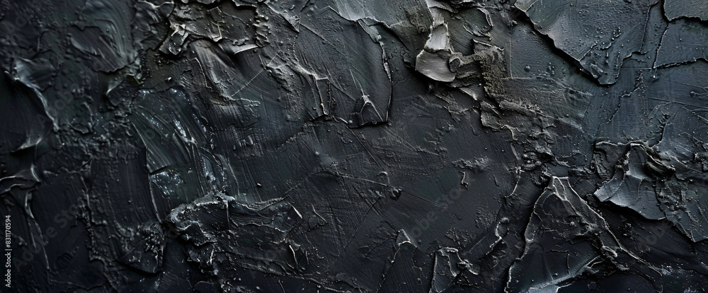 Black background with rough dark stone texture for design and backgrounds. Black concrete wall with grunge pattern Black background with rough dark stone texture for design and backgrounds. Black concrete wall with grunge pattern