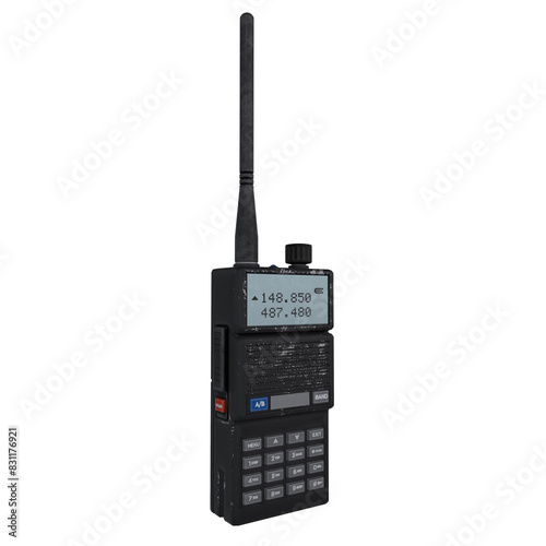 Mobile Radio isolated on transparent background