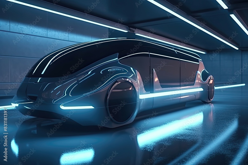 modern high tech passenger bus futuristic transport modern high tech passenger bus futuristic transport