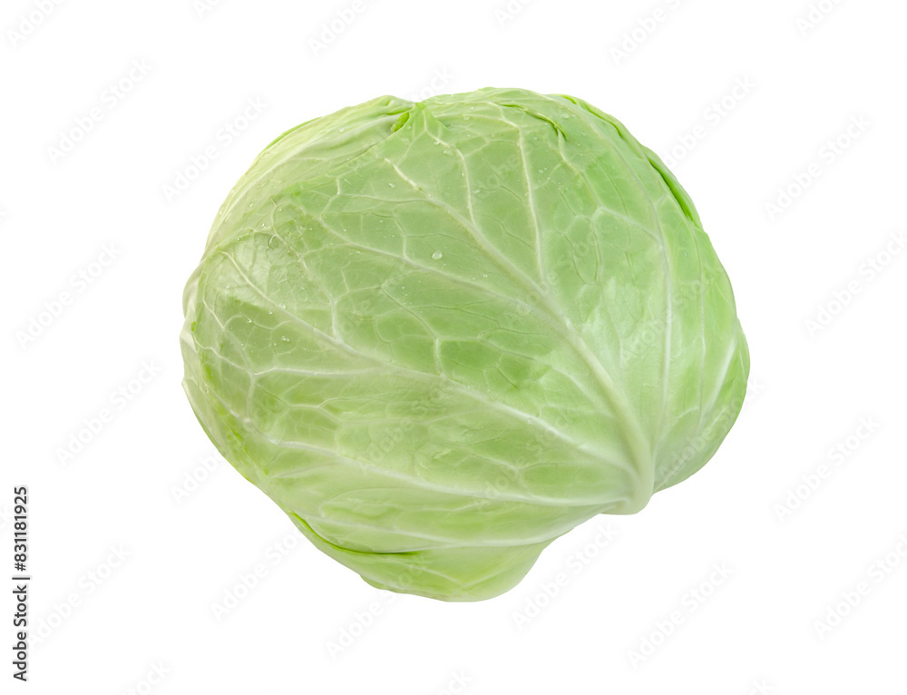 cabbage isolated,Green leaves pattern cabbage isolated,Green leaves pattern