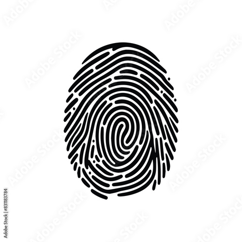 fingerprint scanning icon sign