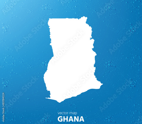 Ghana map. Vector map for any needs. photo
