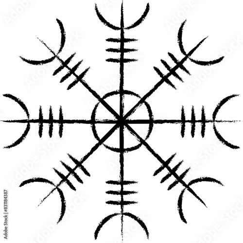 Foto Heaume de awe symbole viking