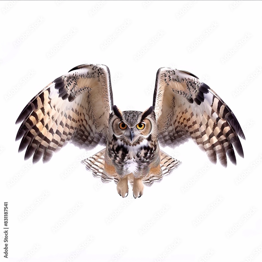 Flying Own on White Background
Flying Own on White Background