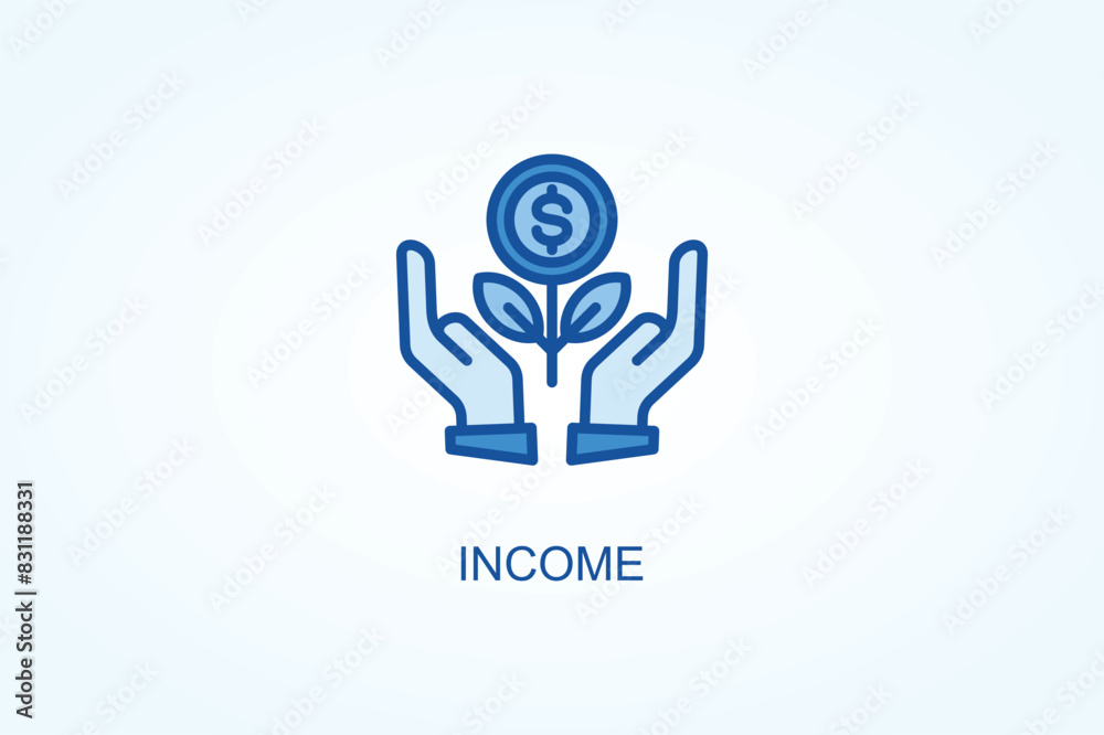 Income vector or logo sign symbol illustration Income vector or logo sign symbol illustration